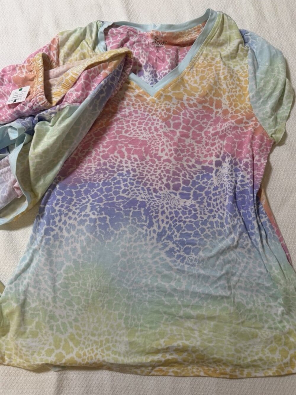 Cuddl Duds Women's 2-Pc. Printed Shortie Boxer Pajamas Set - Size M  NEW W/TAGS! - Picture 2 of 5